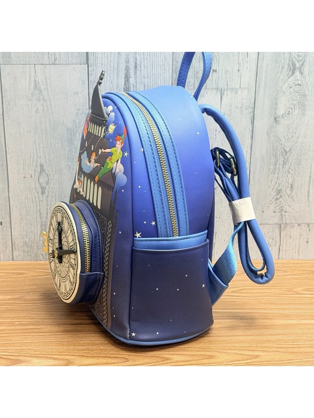 Loungefly Blue Peter Pan Big Ben Clock Mini Backpack